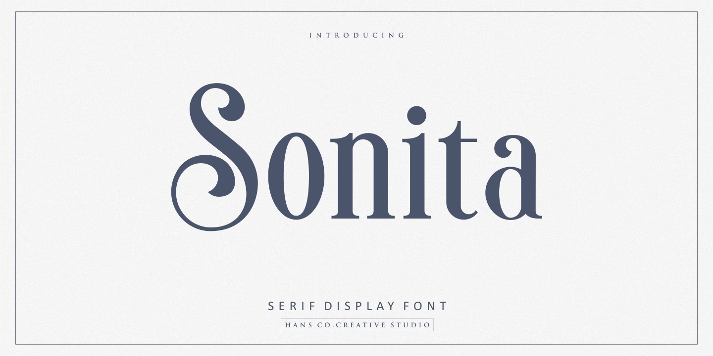 Przykładowa czcionka Sonita #1
